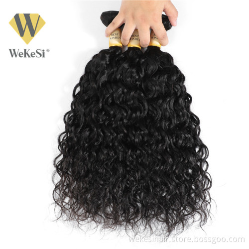 WKS Double Drawn Straight Hair Extension Raw Mink Brazilian Virgin Hair Bundle Unprocessed 100% Cuticle Aligned Human Hair